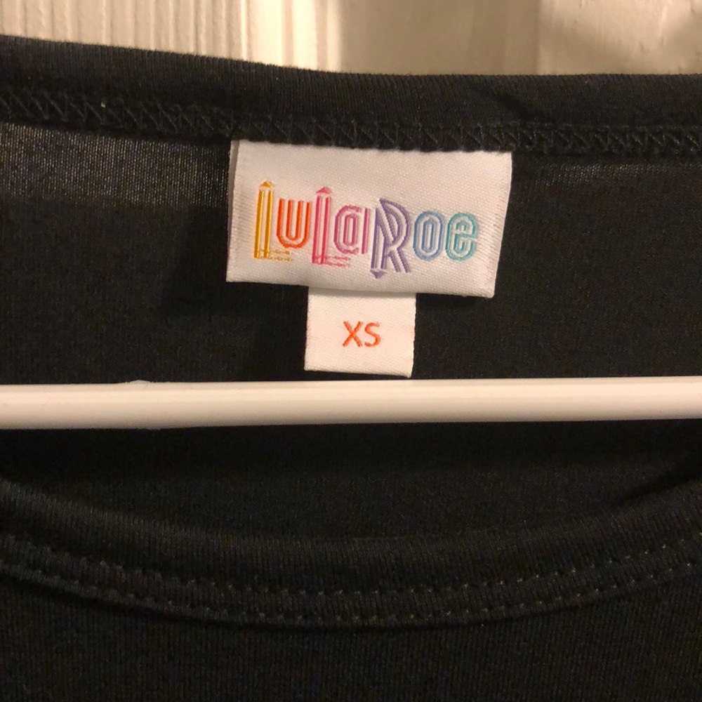 Xs solid black LuLaRoe Debbie dress